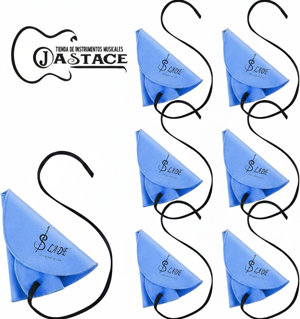 PAÑO DE LIMPIEZA PARA CLARINETE SLADE COLOR AZUL
