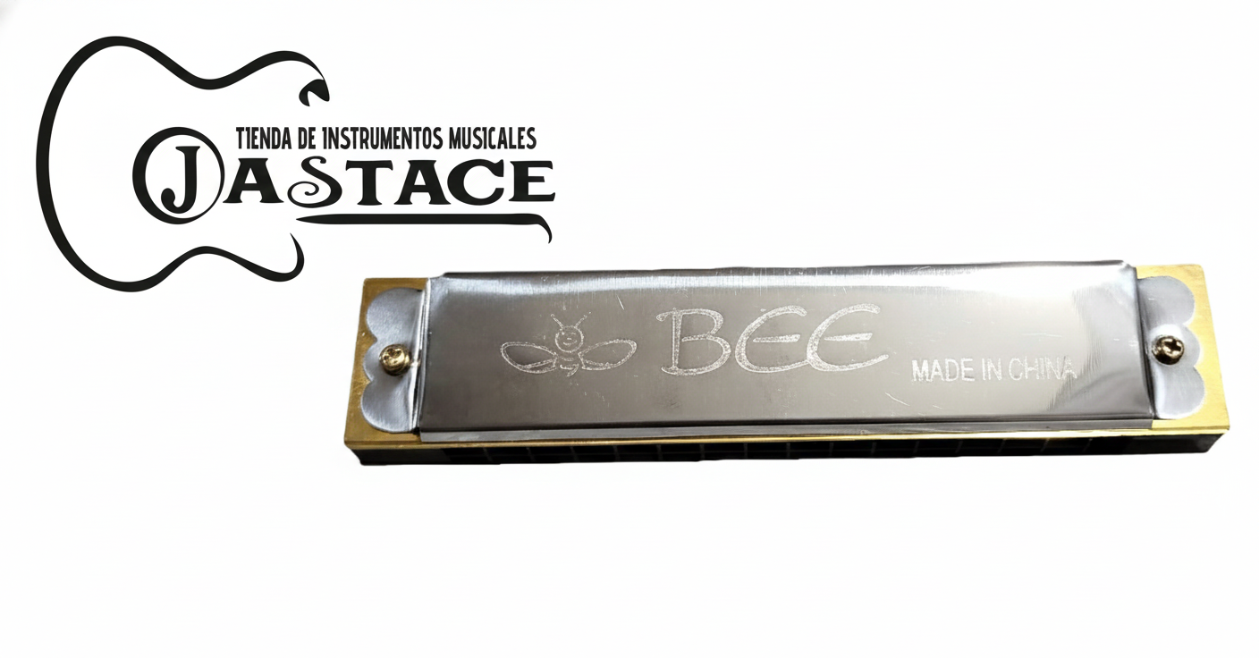 ARMONICA BEE 20 HOYOS DOBLES CROMADO