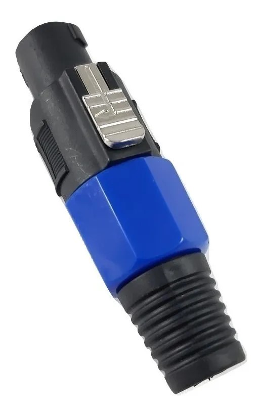 CONECTORES SPEAKON PLUG AZUL PLASTICO LARGO