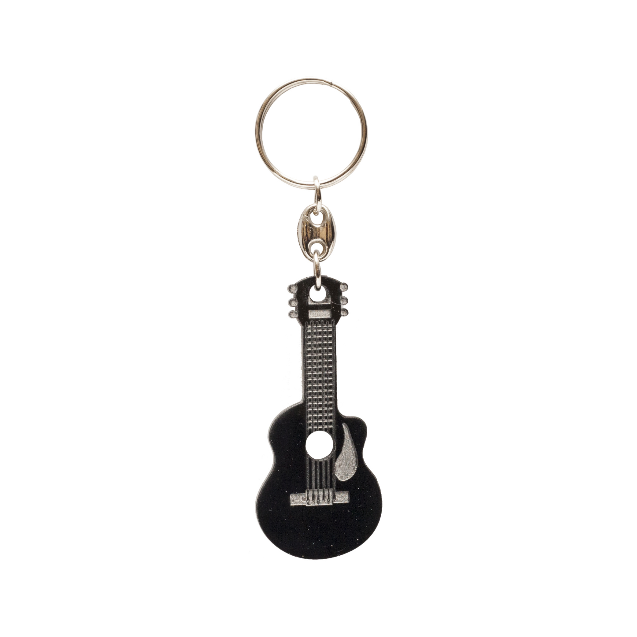 LLAVEROS INSTRUMENTOS DE ACRILICO NEGRO