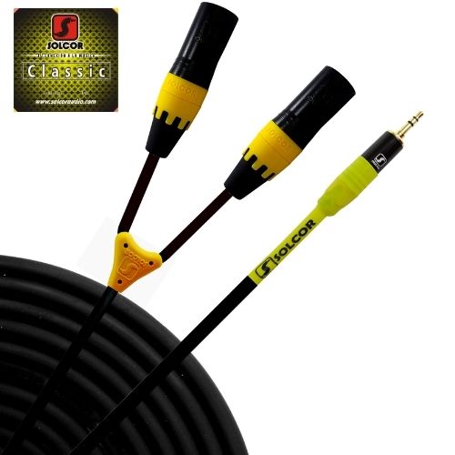 CABLE DE INSERTO SOLCOR CLASSIC 2 CANON A MINI PLUG 3 METROS 